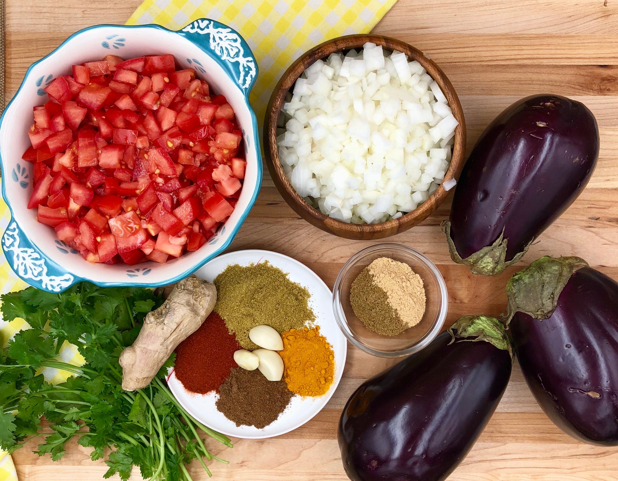 Vegan Baingan Bharta (roasted eggplant) Recipe