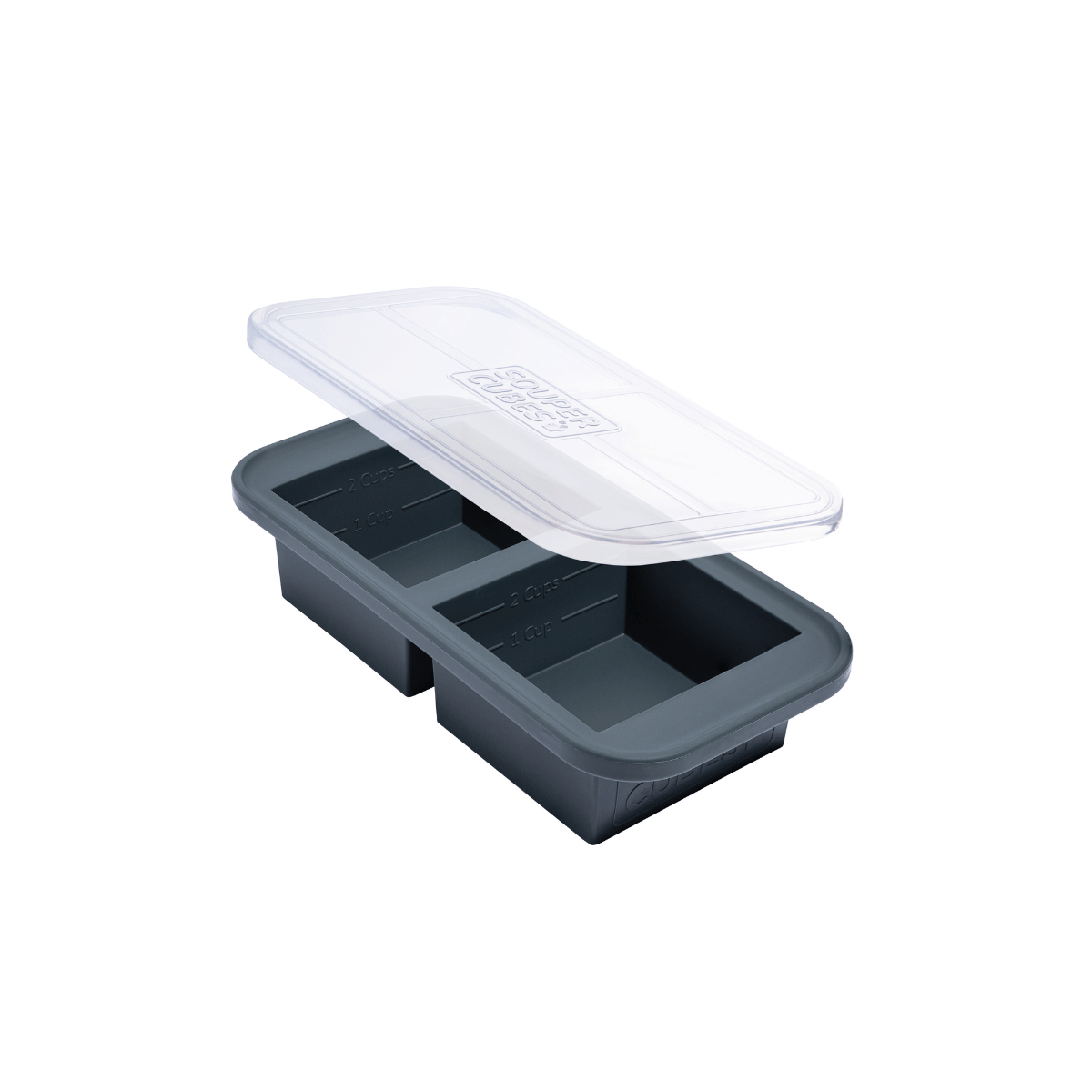 2 Cup Charcoal Souper Cubes Tray