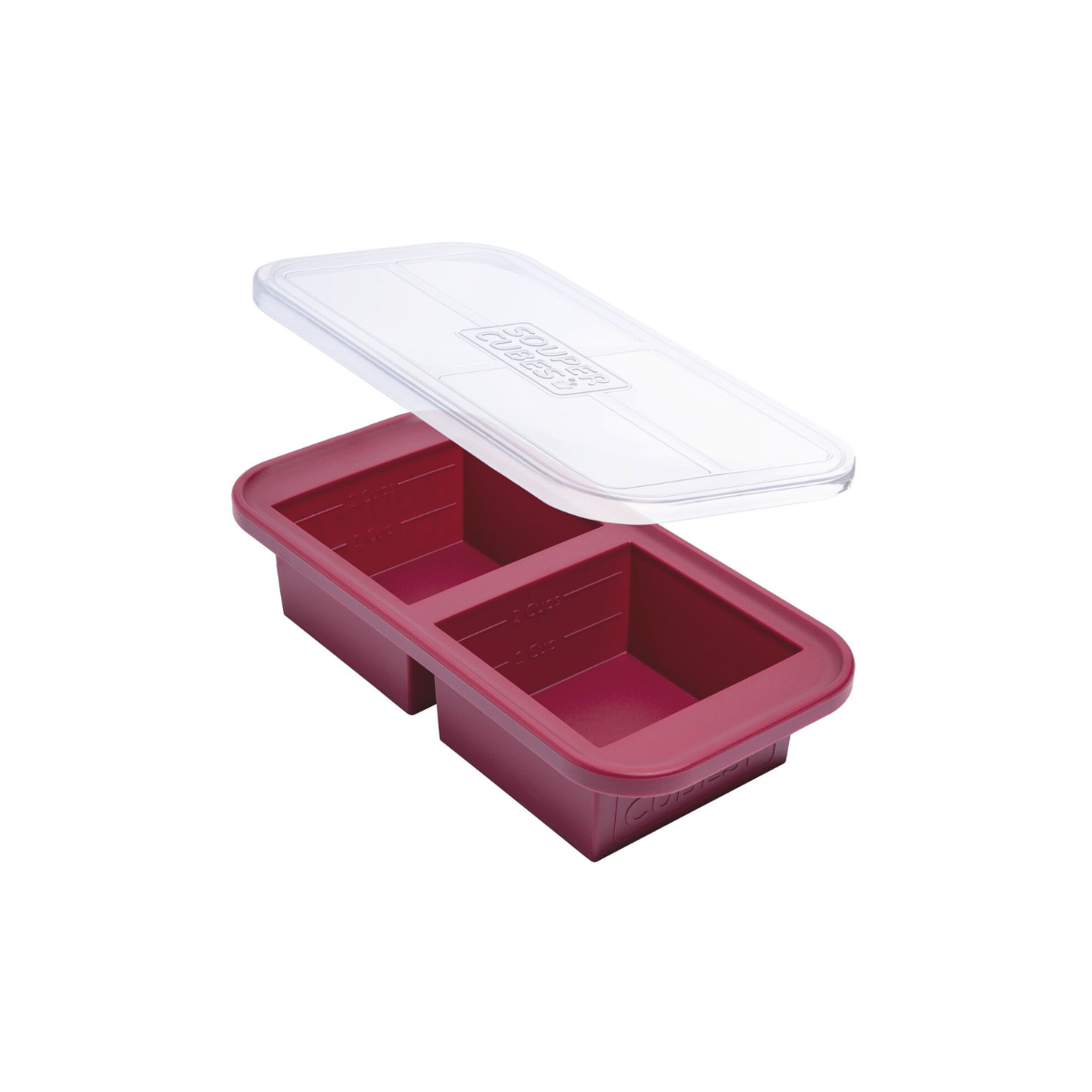 2 CupCranberry Souper Cubes Tray