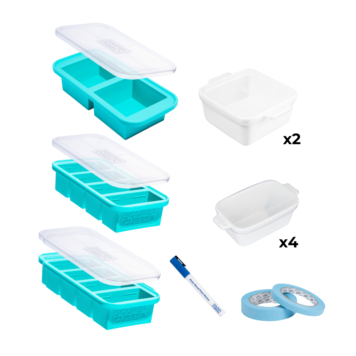 Freezer to Table 21-Piece Set in Aqua