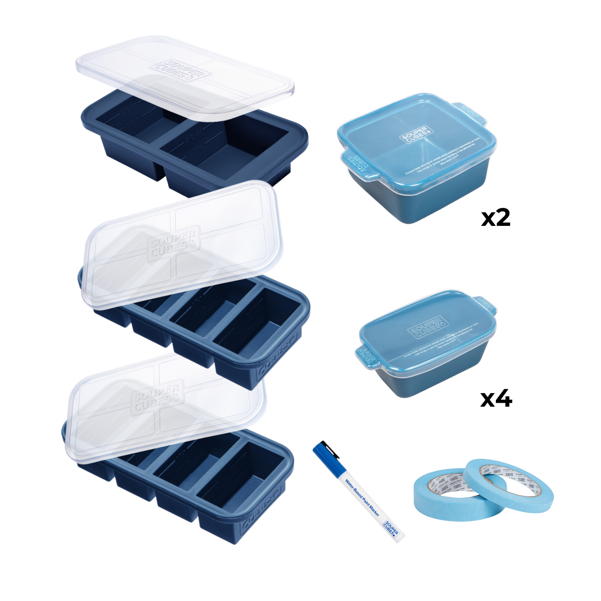 Freezer to Table 21-Piece Set in Blueberry