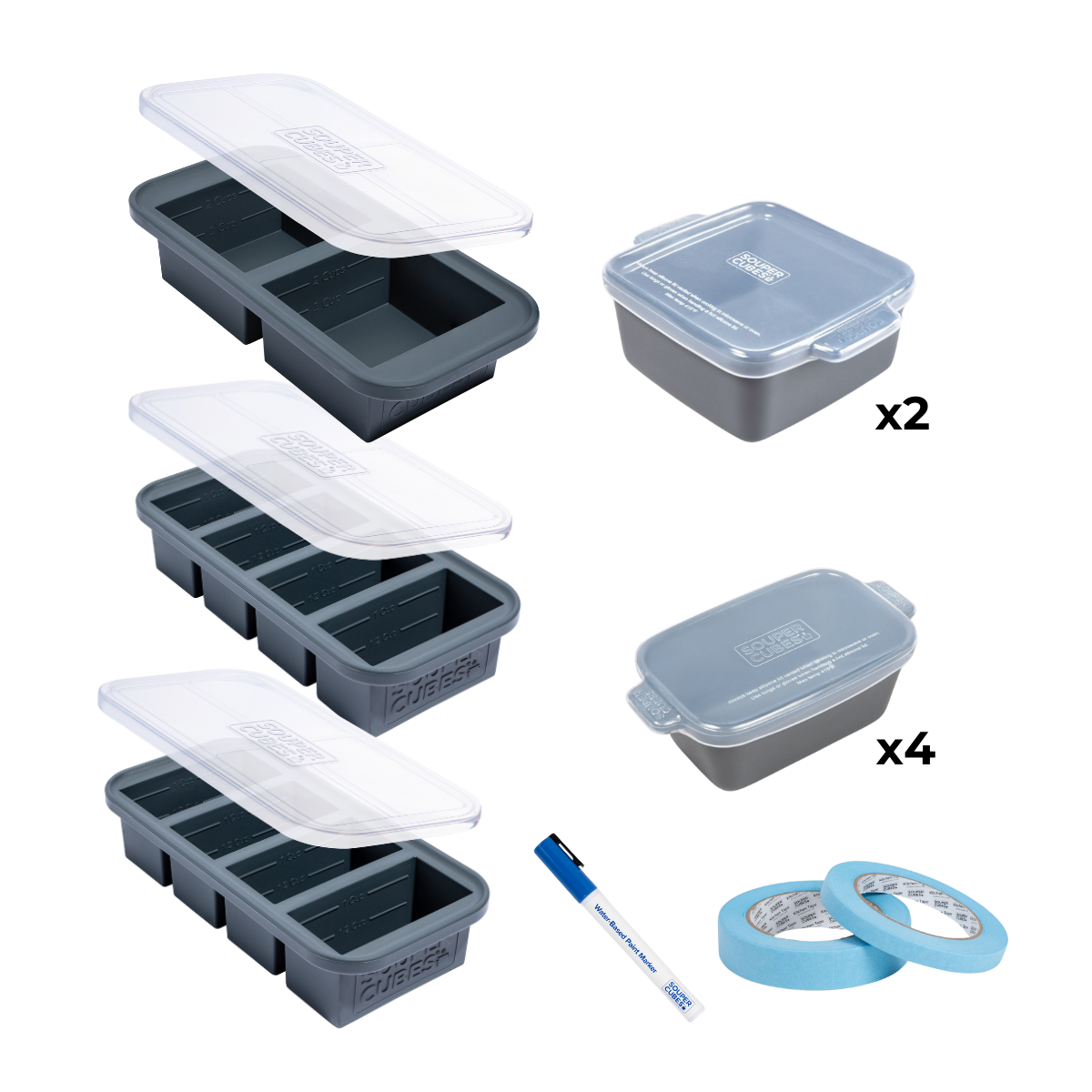 Freezer to Table 21-Piece Set in Charcoal
