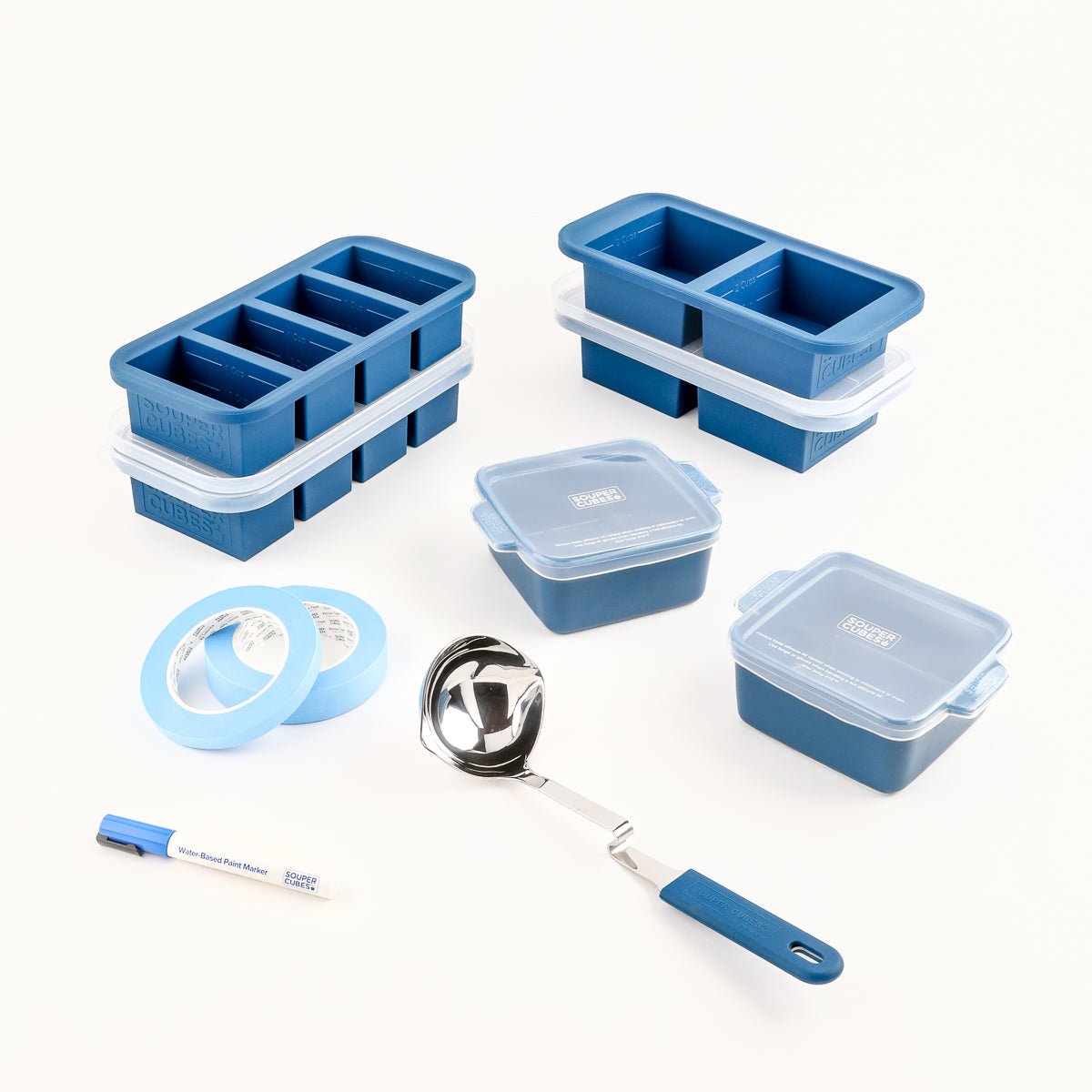 16-piece freezer essential set in blueberry