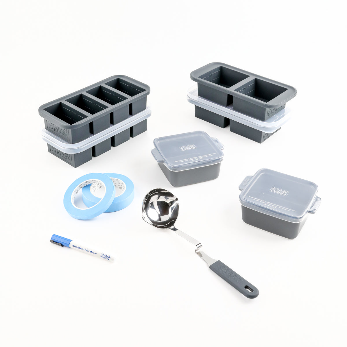 16-piece freezer essential set in charcoal