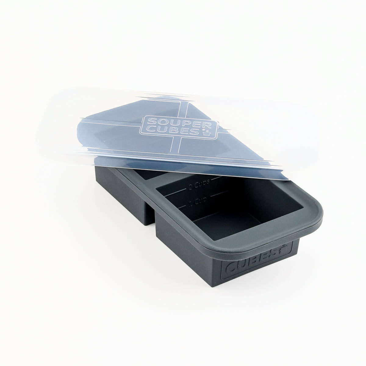 2 Cup Charcoal Souper Cubes Tray