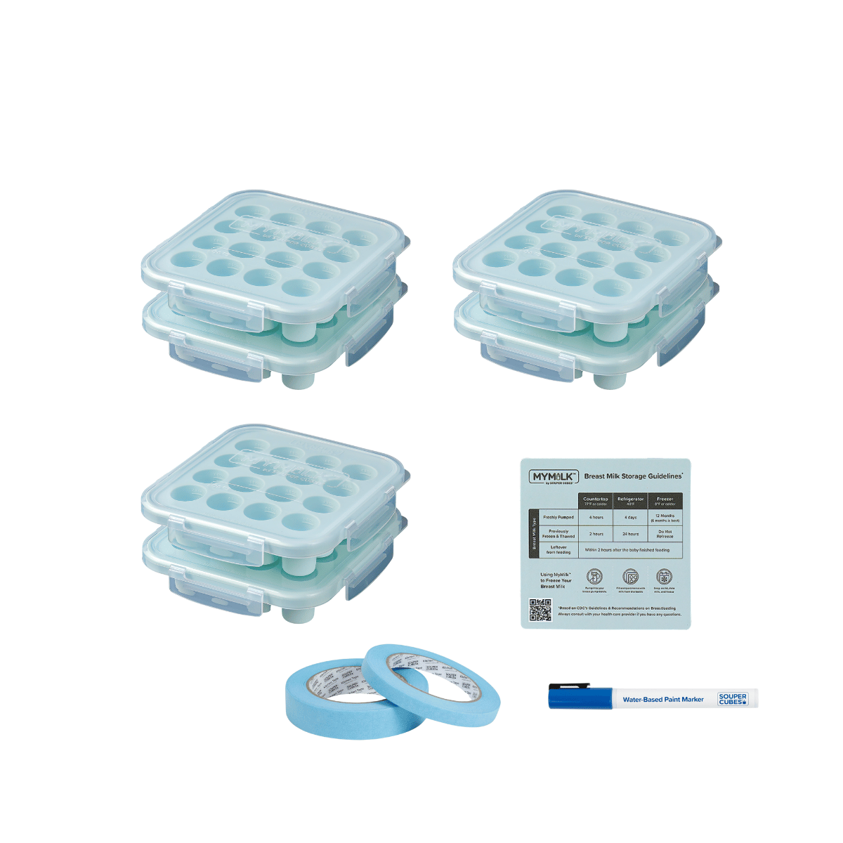 MyMilk Breast Milk Trays 16-piece Set