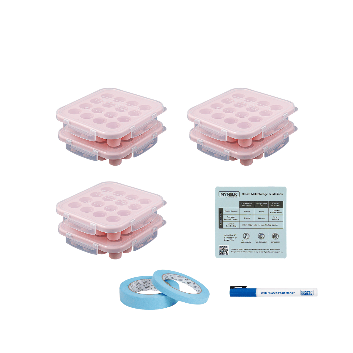 MyMilk Breast Milk Trays 16-piece Set