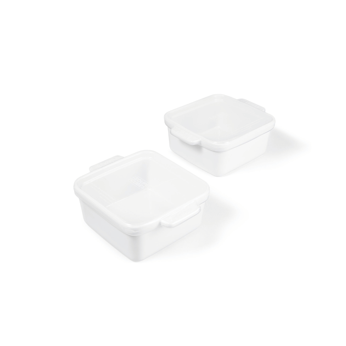 Square White Ceramic Baking Dishes