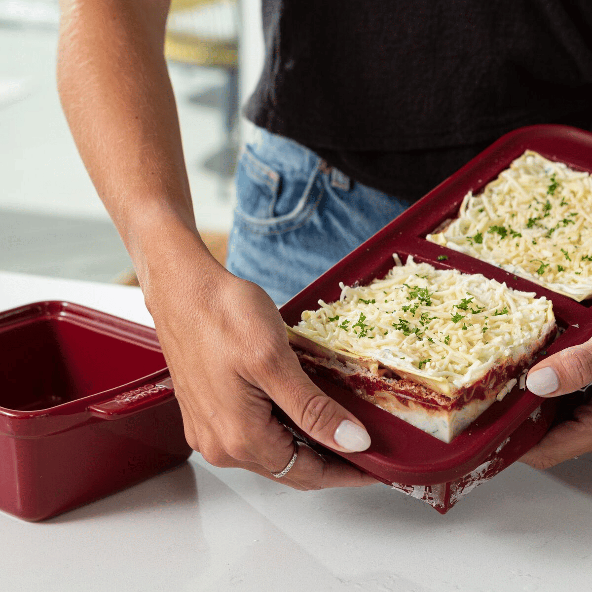 Removing frozen food from Cranberry Souper Cubes