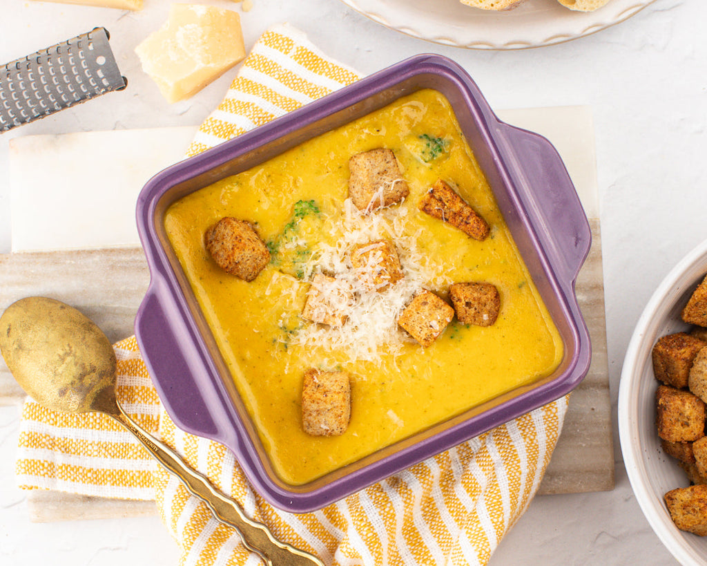 Freezer-Friendly Broccoli Cheddar Soup