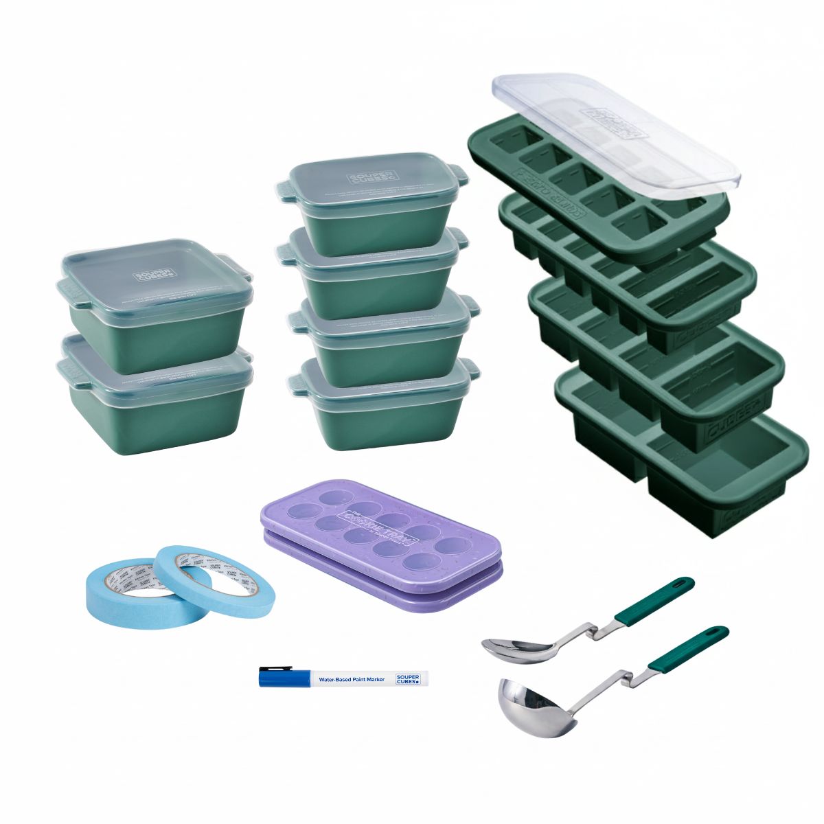 Freezer tray complete set in kale