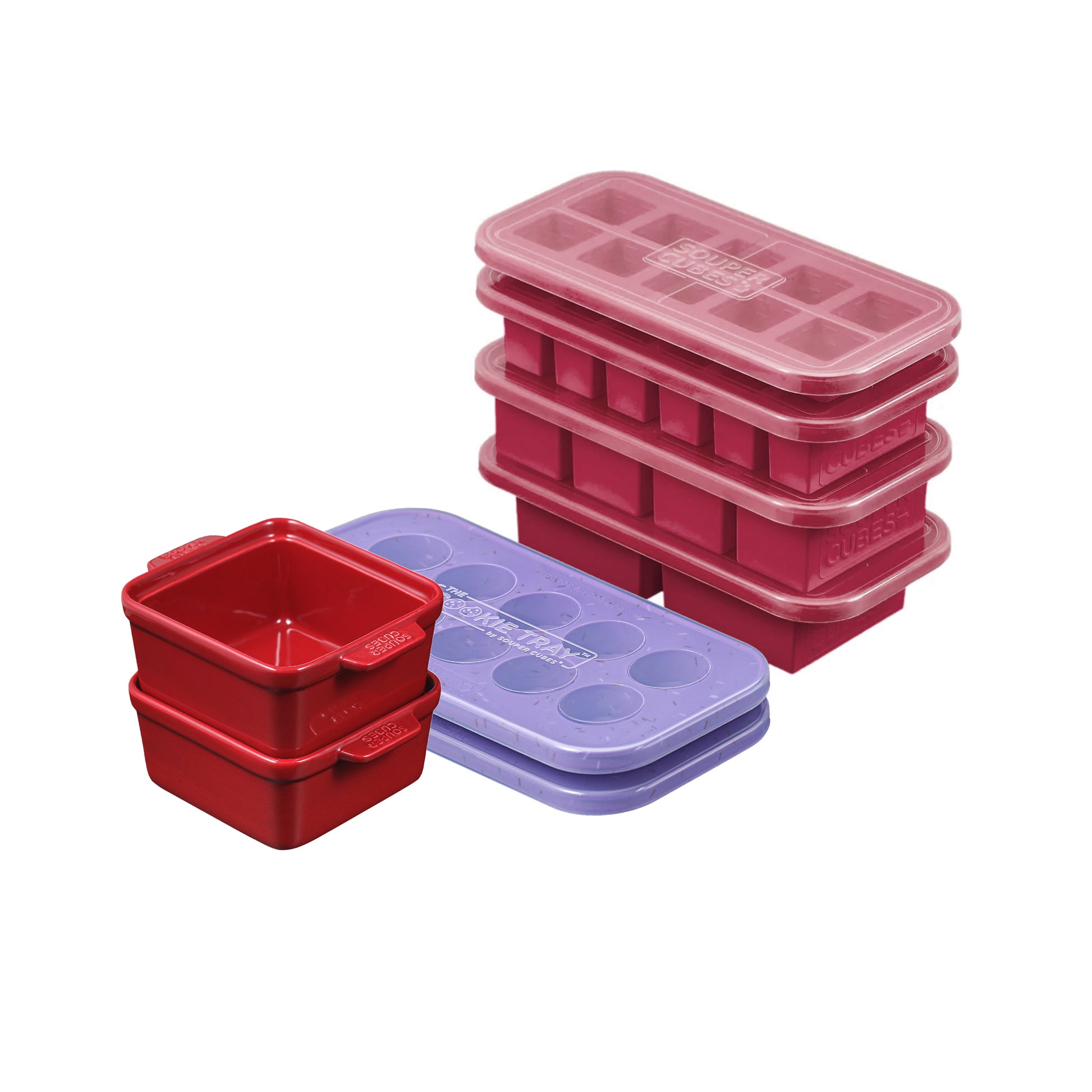 Souper Cubes Complete Set Cranberry