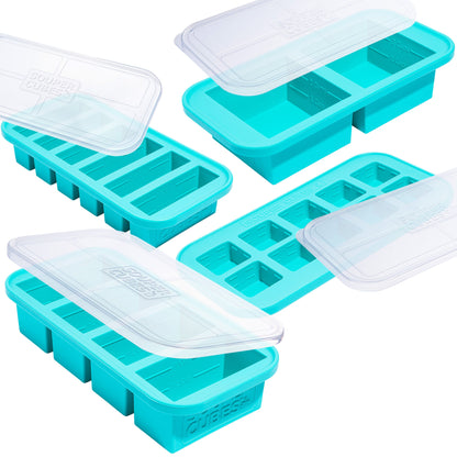 Souper Cubes 2 Tbsp Silicone Freezer Tray With Lid - Easy Meal Prep  Container and Kitchen Storage Solution - Silicone Mold for Soup and Food  Storage 