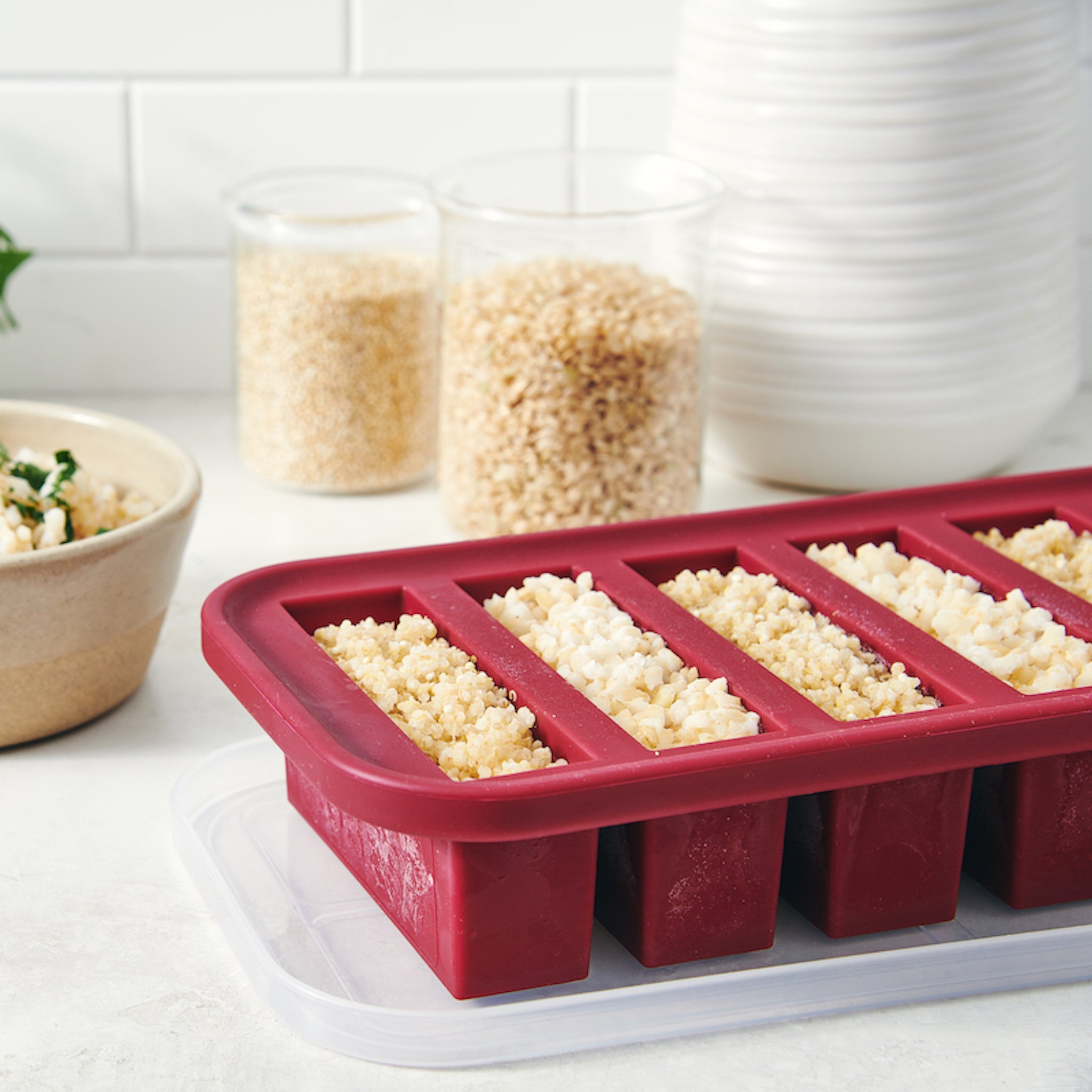 Half Cup Tray Cranberry