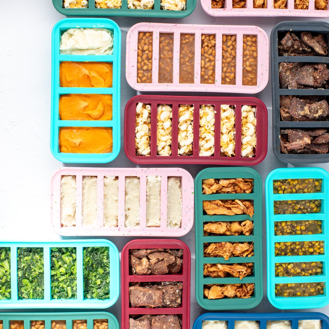 Souper Cubes Trays Full of Food in an Array