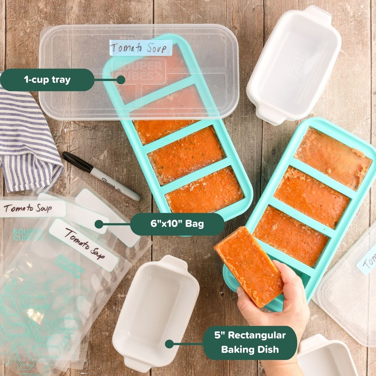 Vacuum Seal Bags - Pre-Cut Food Storage Bags - Souper Cubes