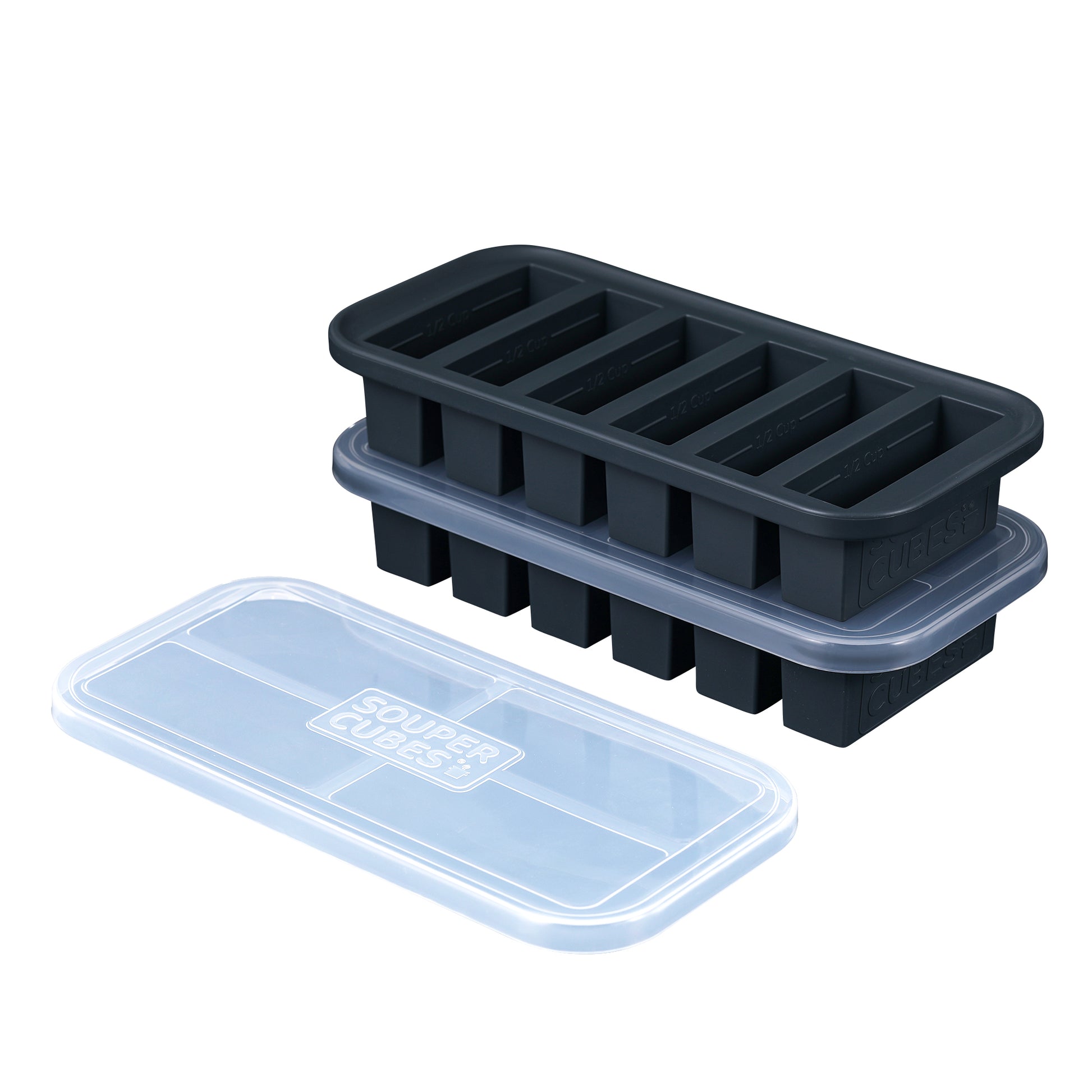 Souper Cubes Half Cup Tray Two / Charcoal