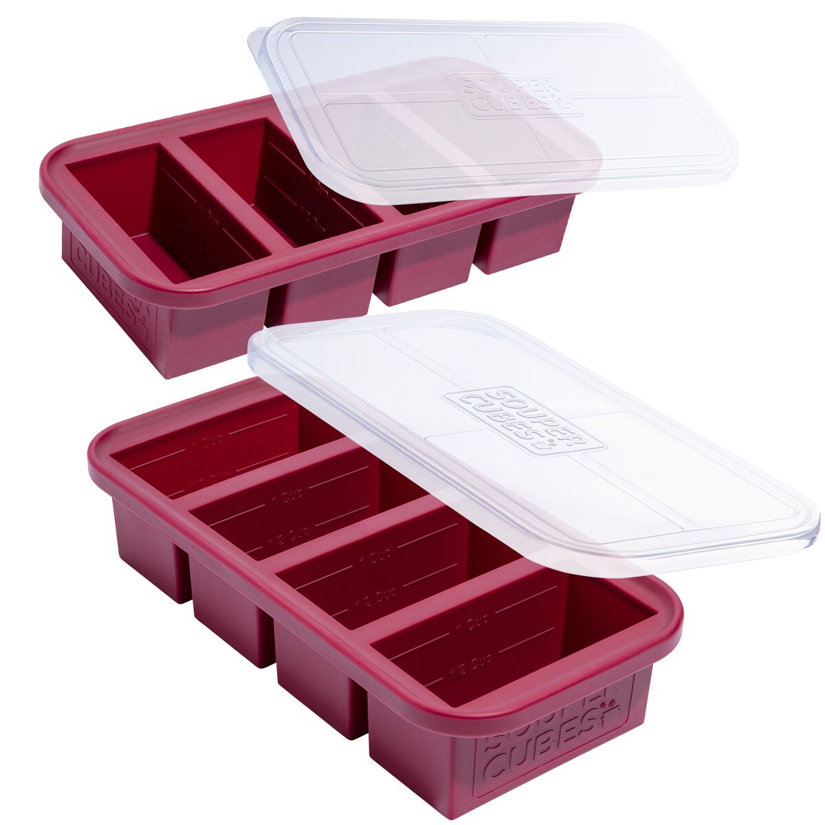 Souper Cubes Extra-Large Silicone Freezing Tray with Lid