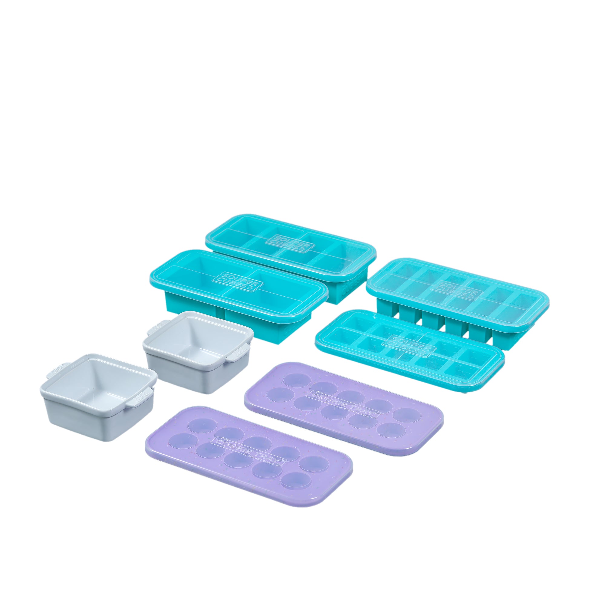 Kinggrand Kitchen 1-Cup Silicone Freezer Tray with Lid - 1 Pack